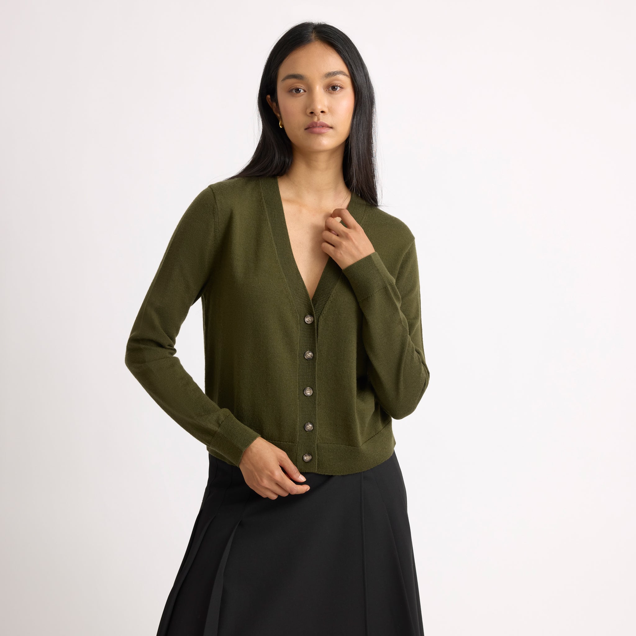 Relaxed V Neck Cardi