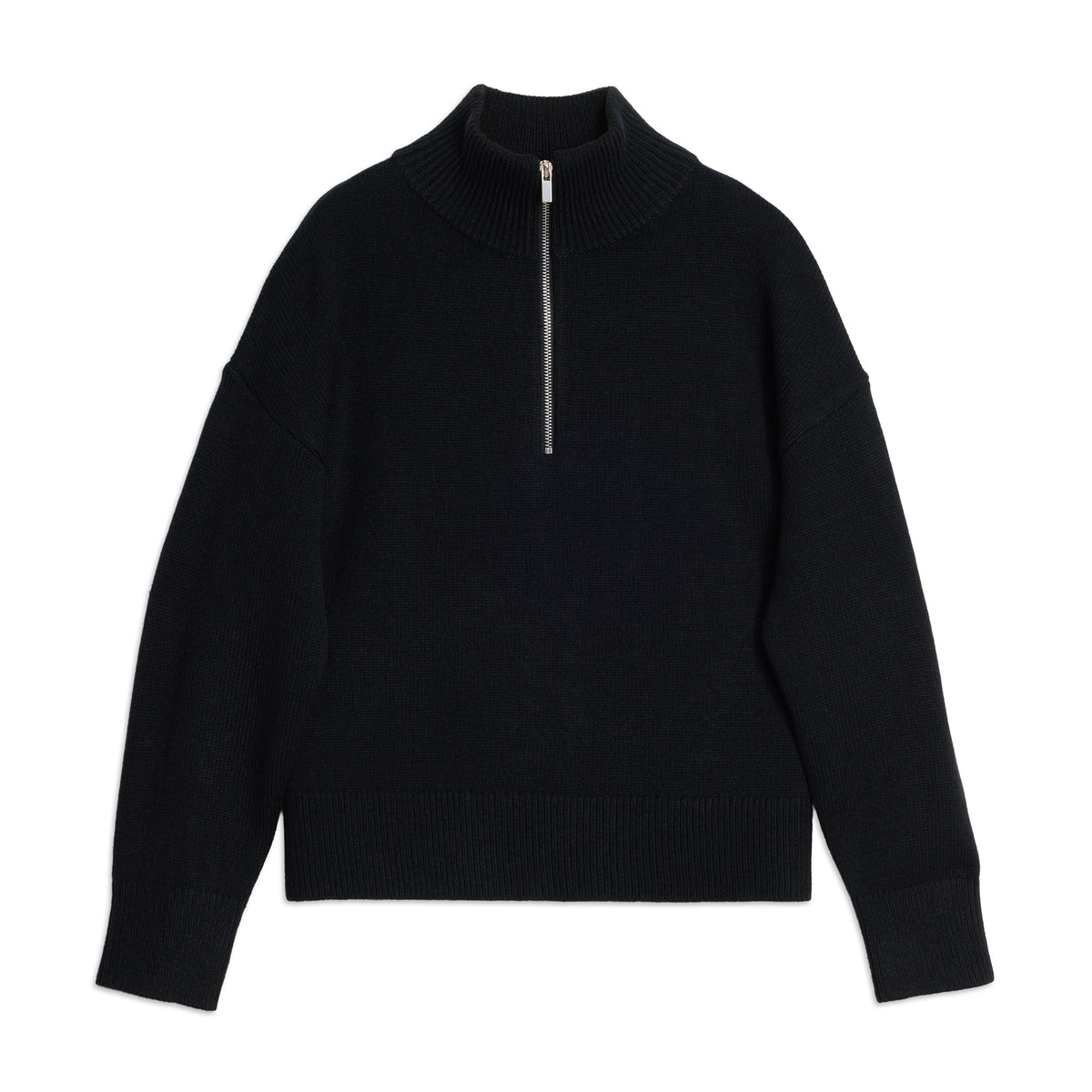 Black Half Zip Jumper
