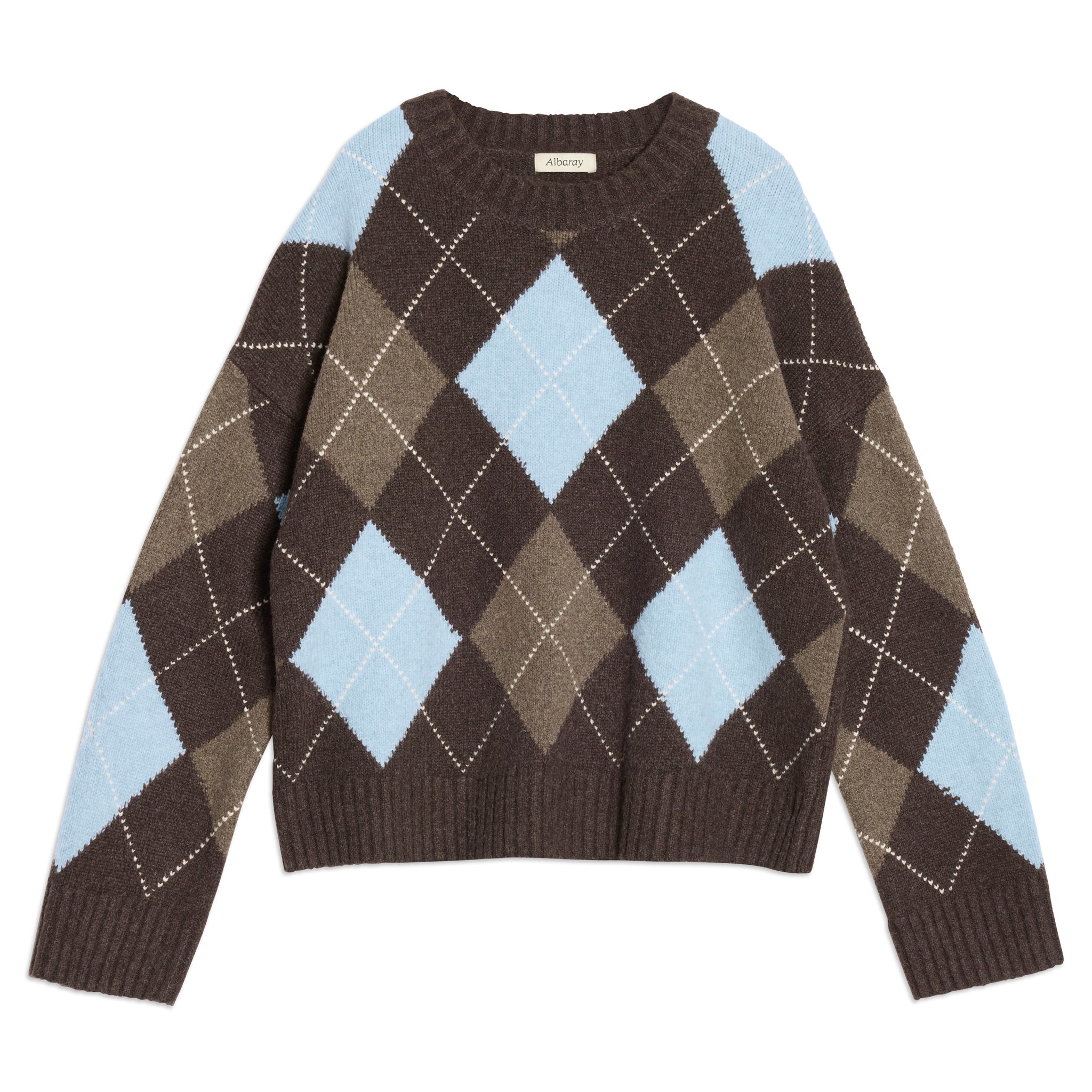 Chocolate Argyle Jumper