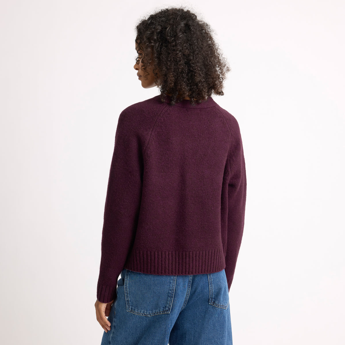 Burgundy Cosy Relaxed Cardigan