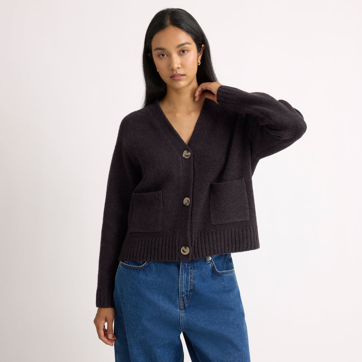 Chocolate Cosy Relaxed Cardigan