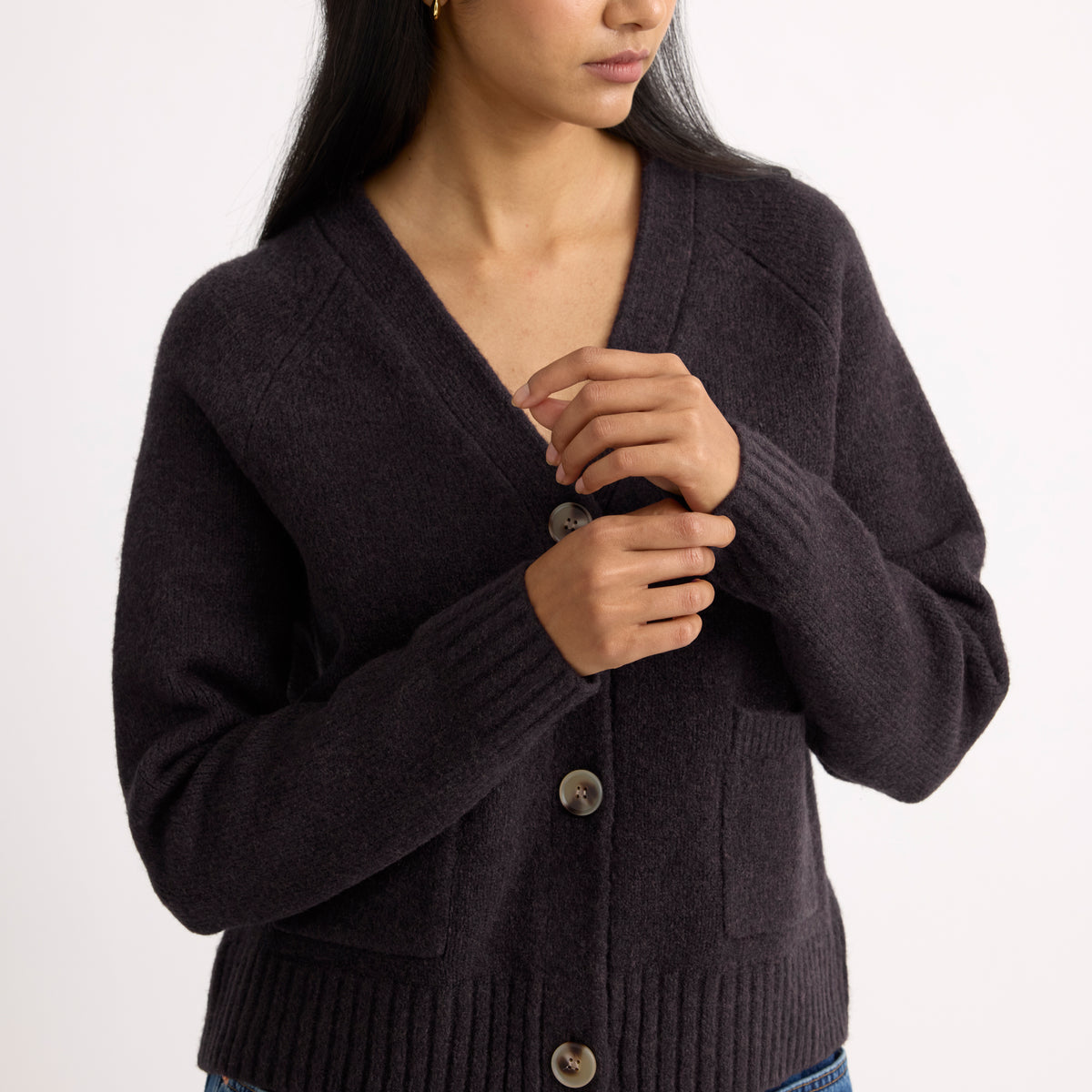 Chocolate Cosy Relaxed Cardigan