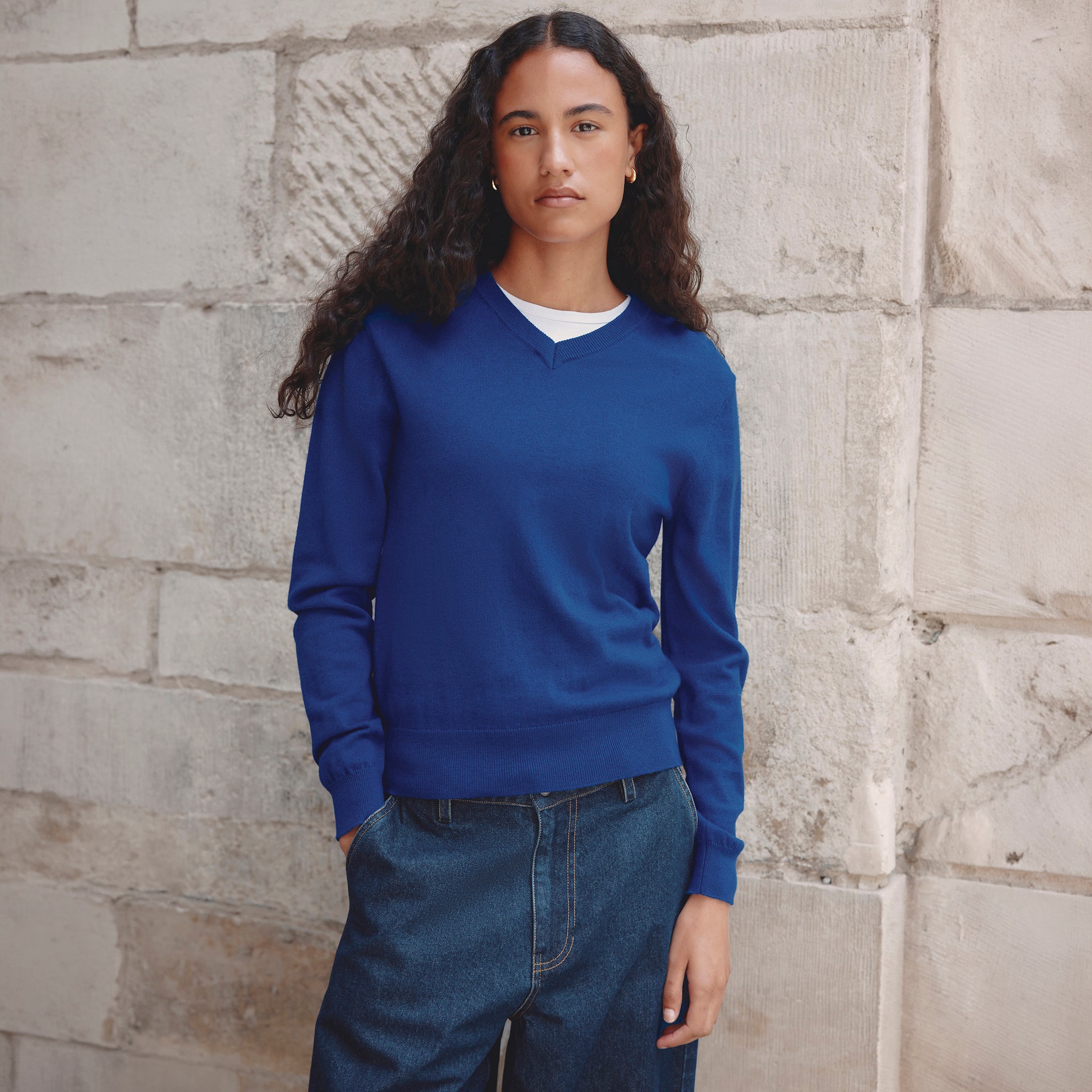 Knit V Neck Jumper