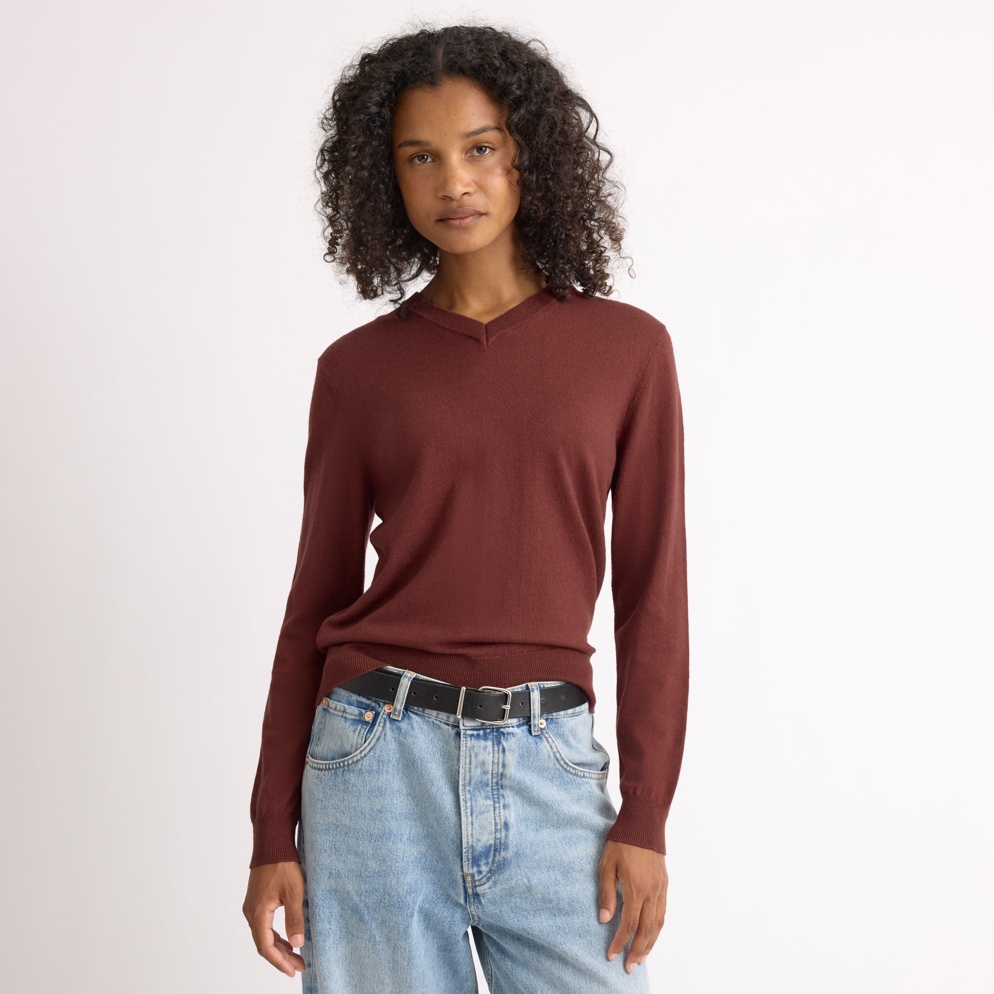 Knit V Neck Jumper