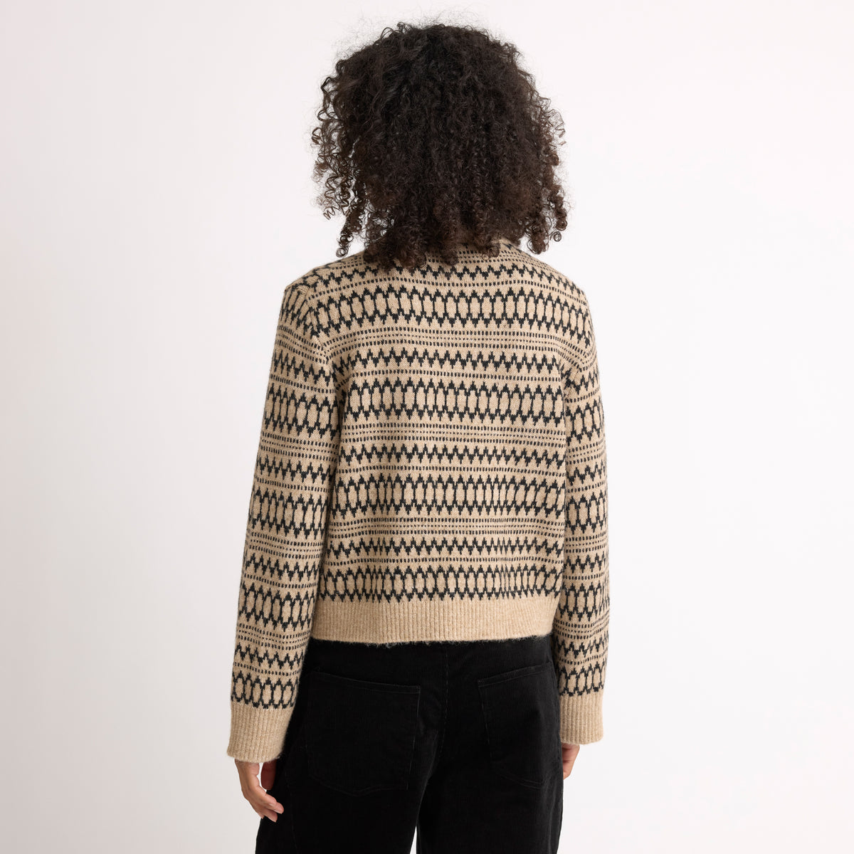 Cream Intarsia Jumper