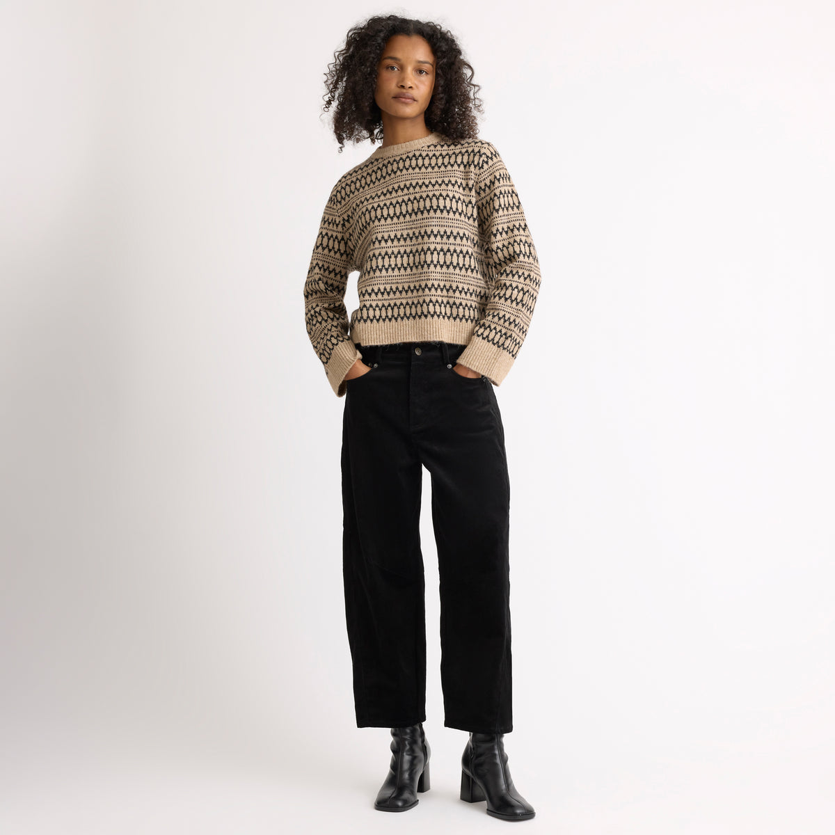 Cream Intarsia Jumper