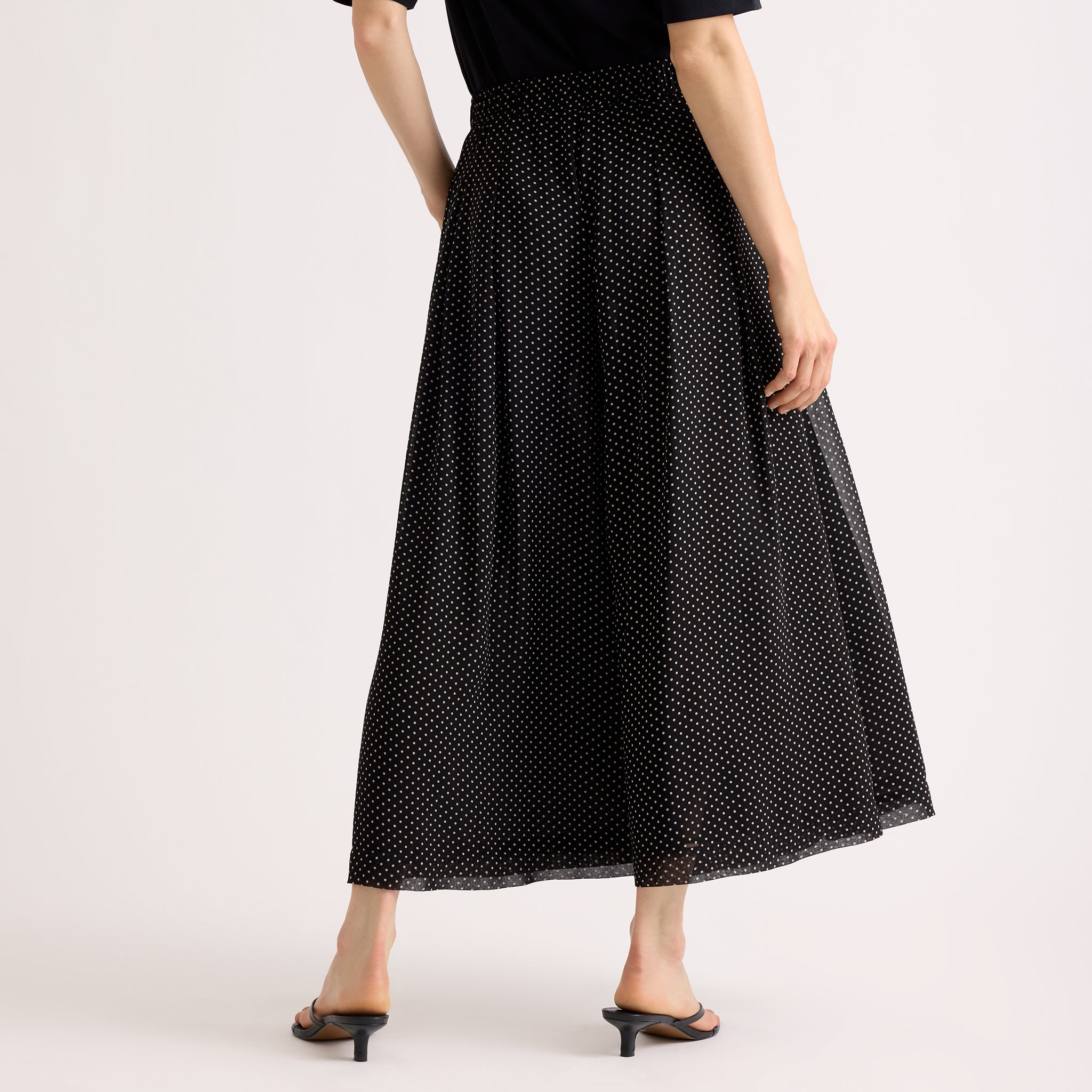 Black Spot Chiffon Culottes | Sustainable Womenswear | Albaray