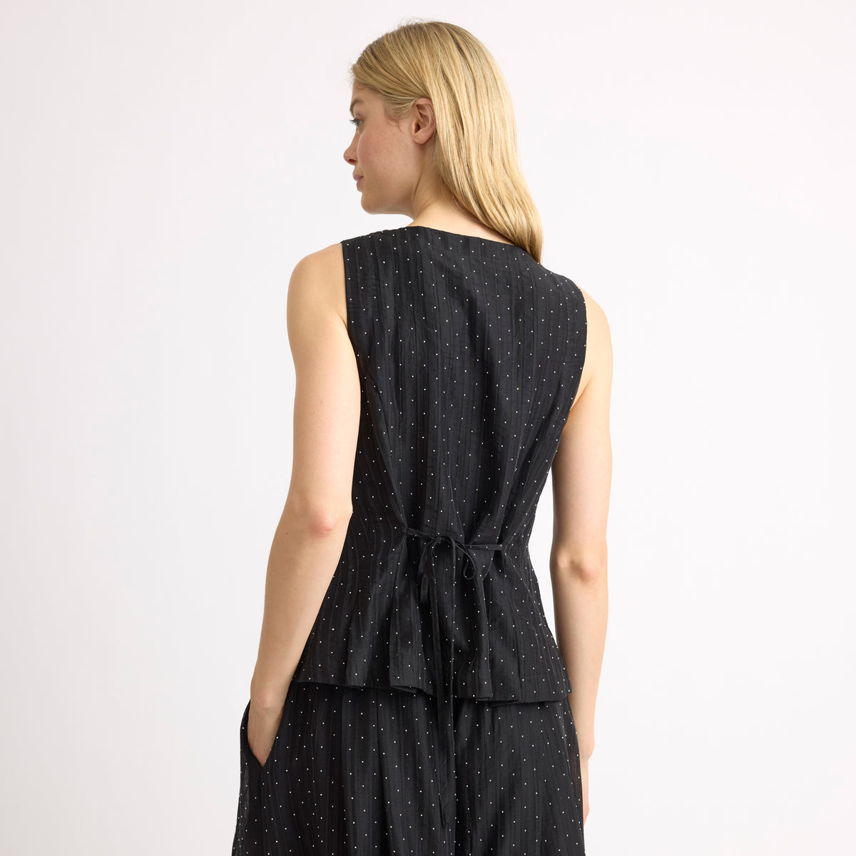 Black Rhinestone Waistcoat