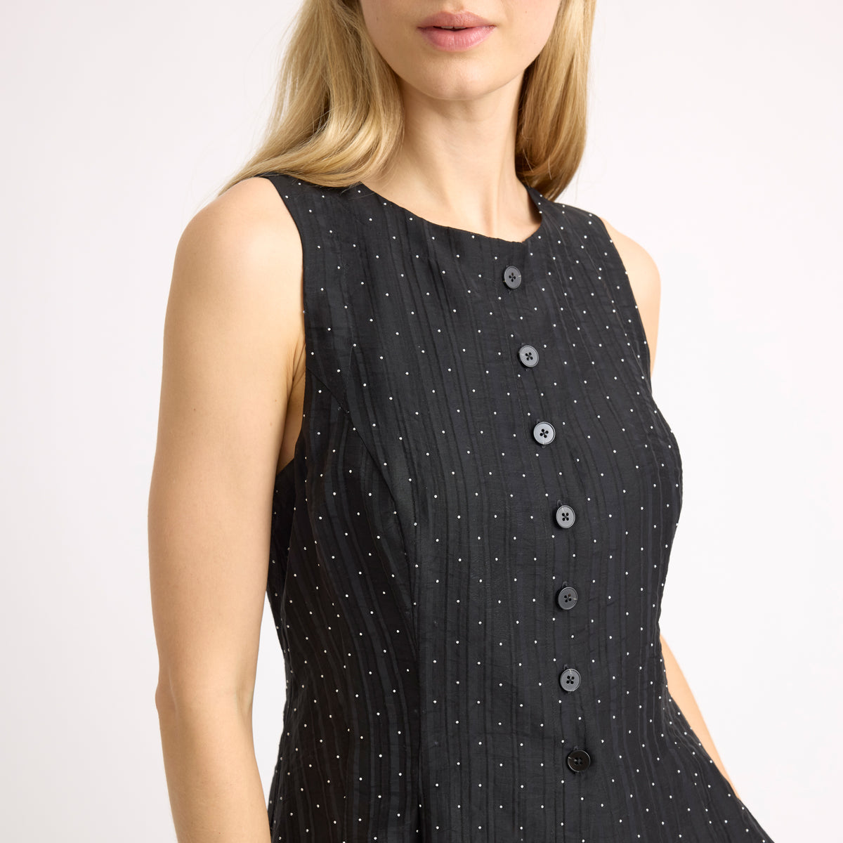 Black Rhinestone Waistcoat