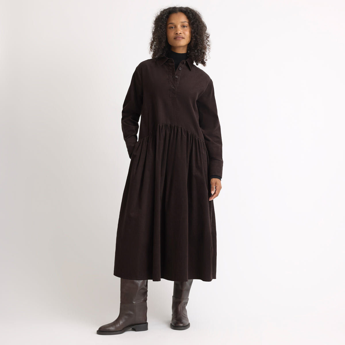 Cord Midi Dress