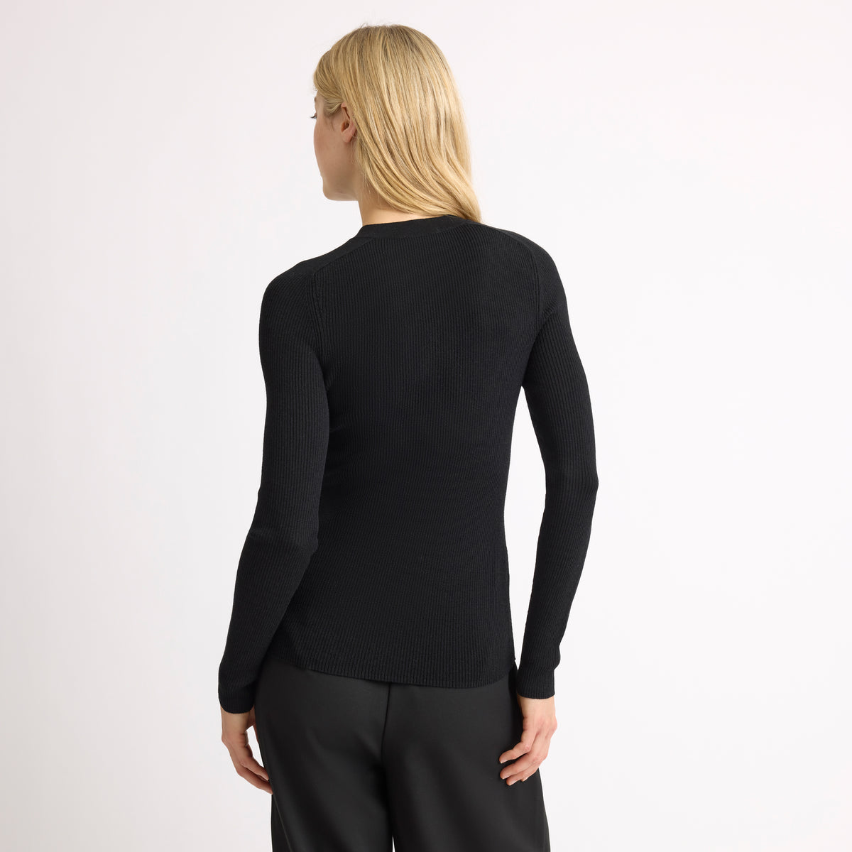 Front Slash Button Neck Top