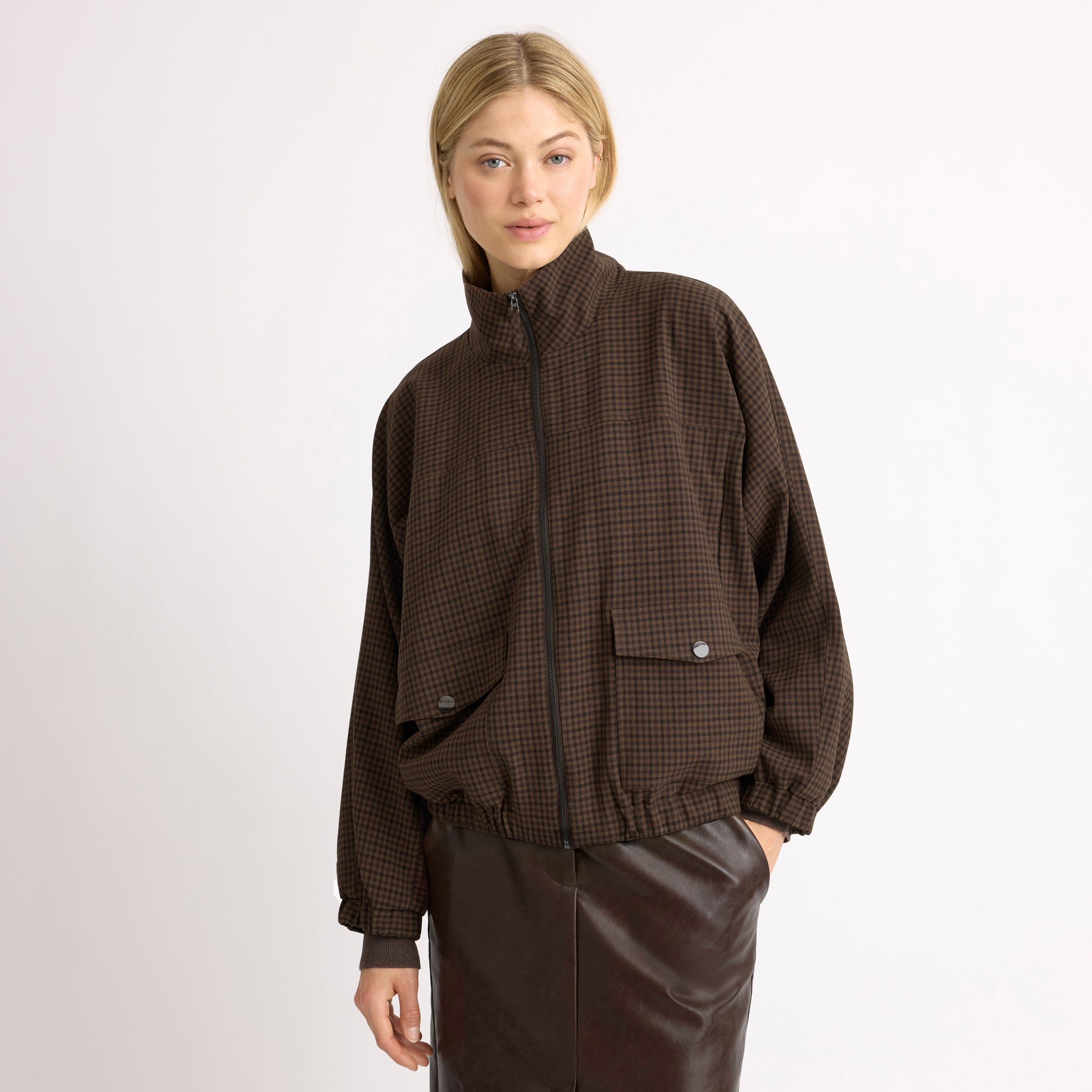 Chocolate Gingham Jacket