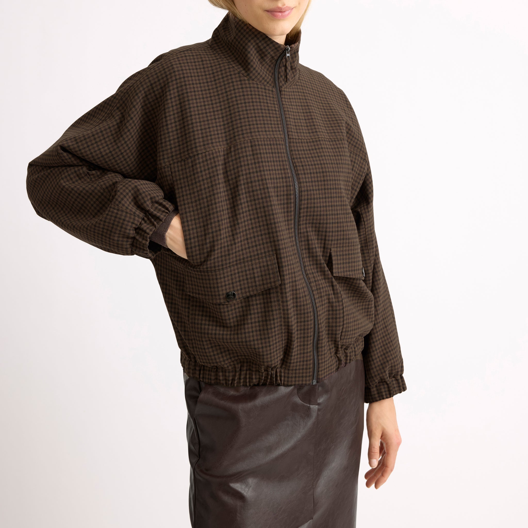 Chocolate Gingham Jacket