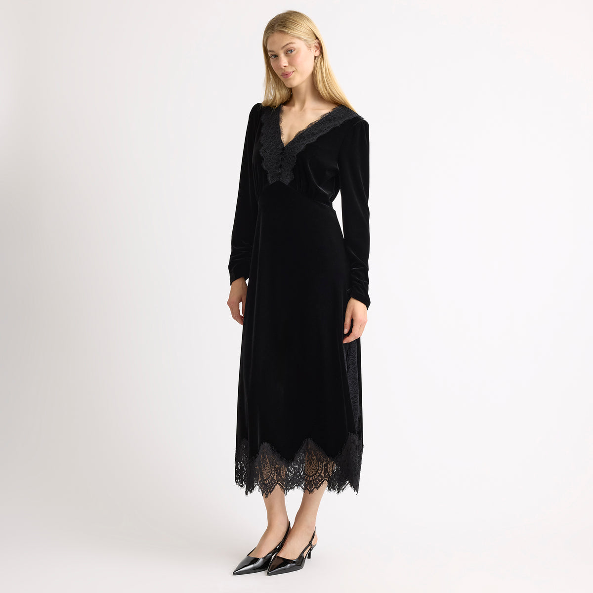 Velvet & Lace Dress