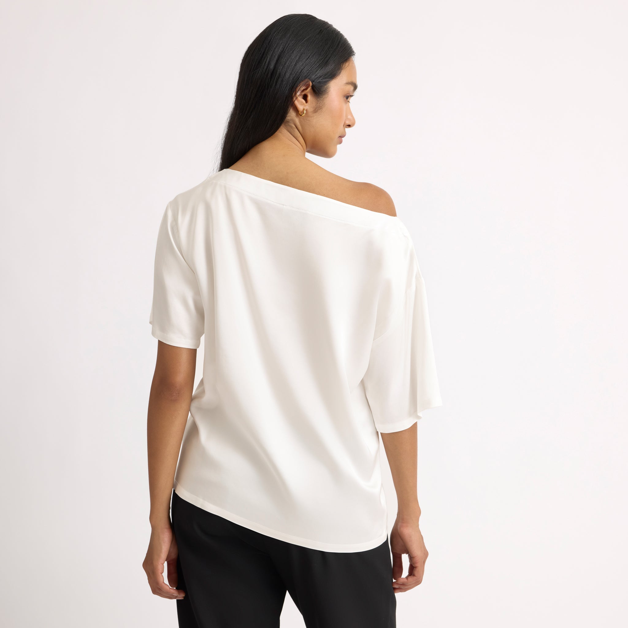 Satin Off Shoulder Top