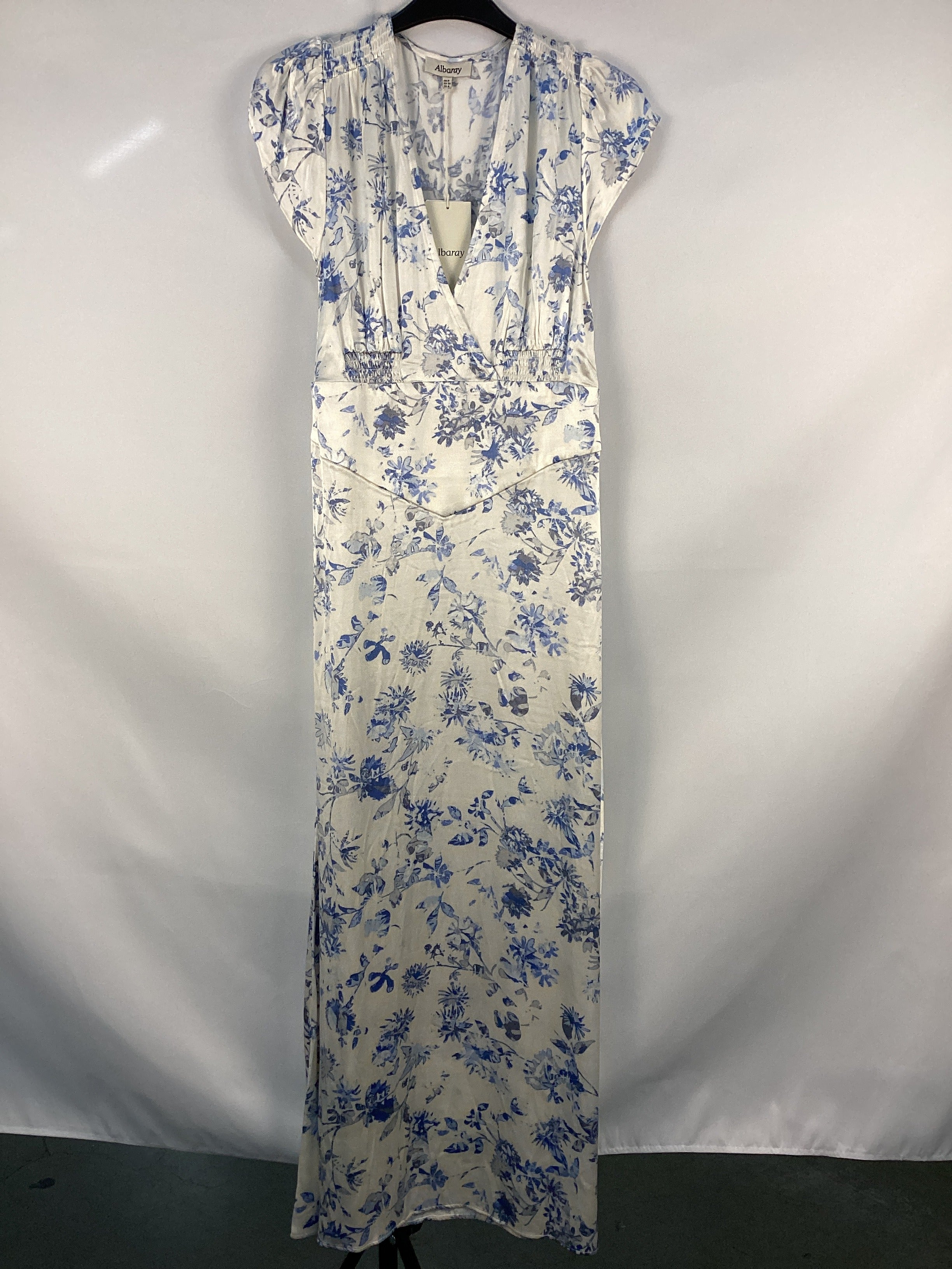 Re-Loved  Shadow Floral Tea Dress - Size 8