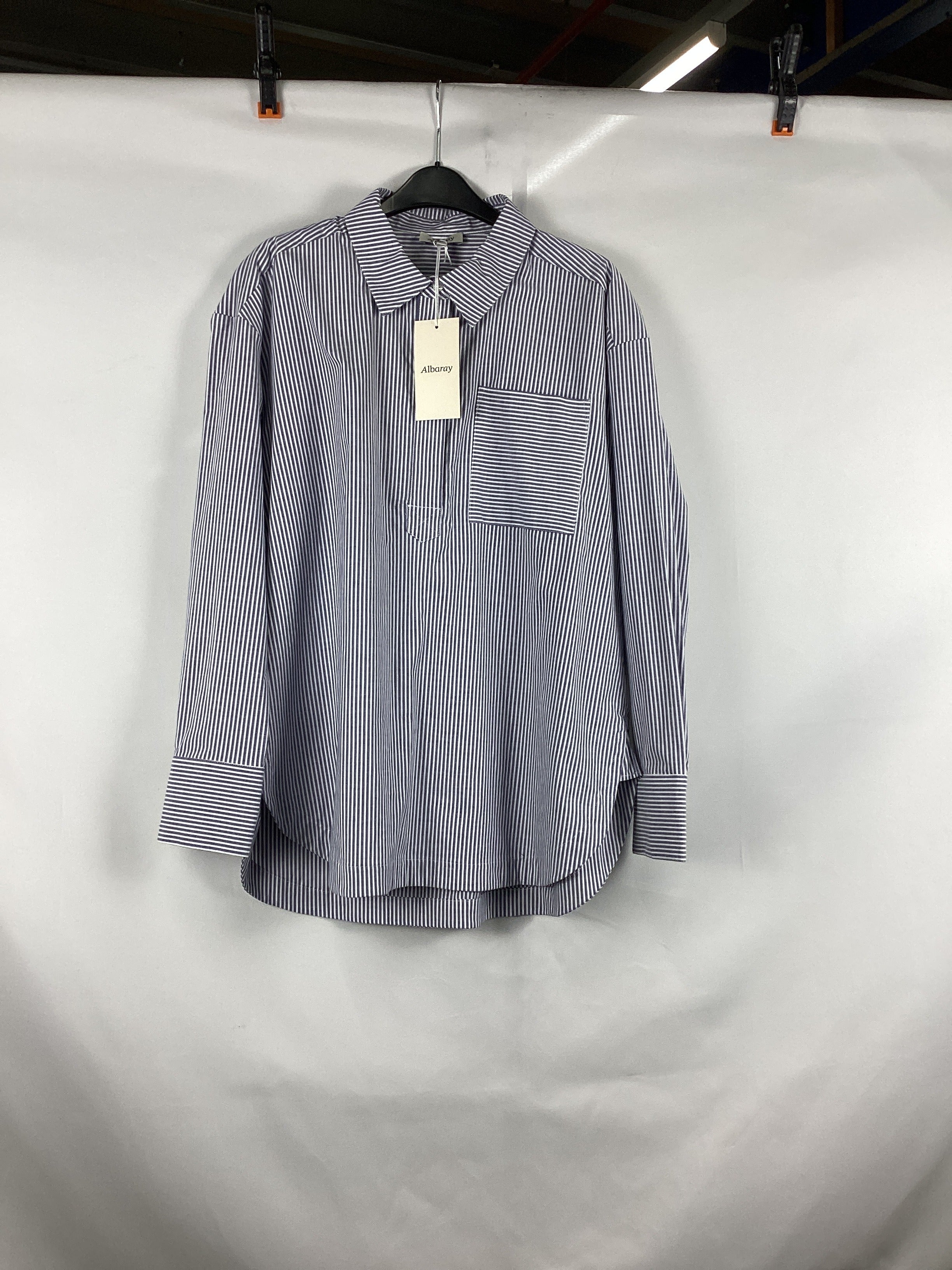 Re-Loved Ticking Stripe Shirt - Size 10