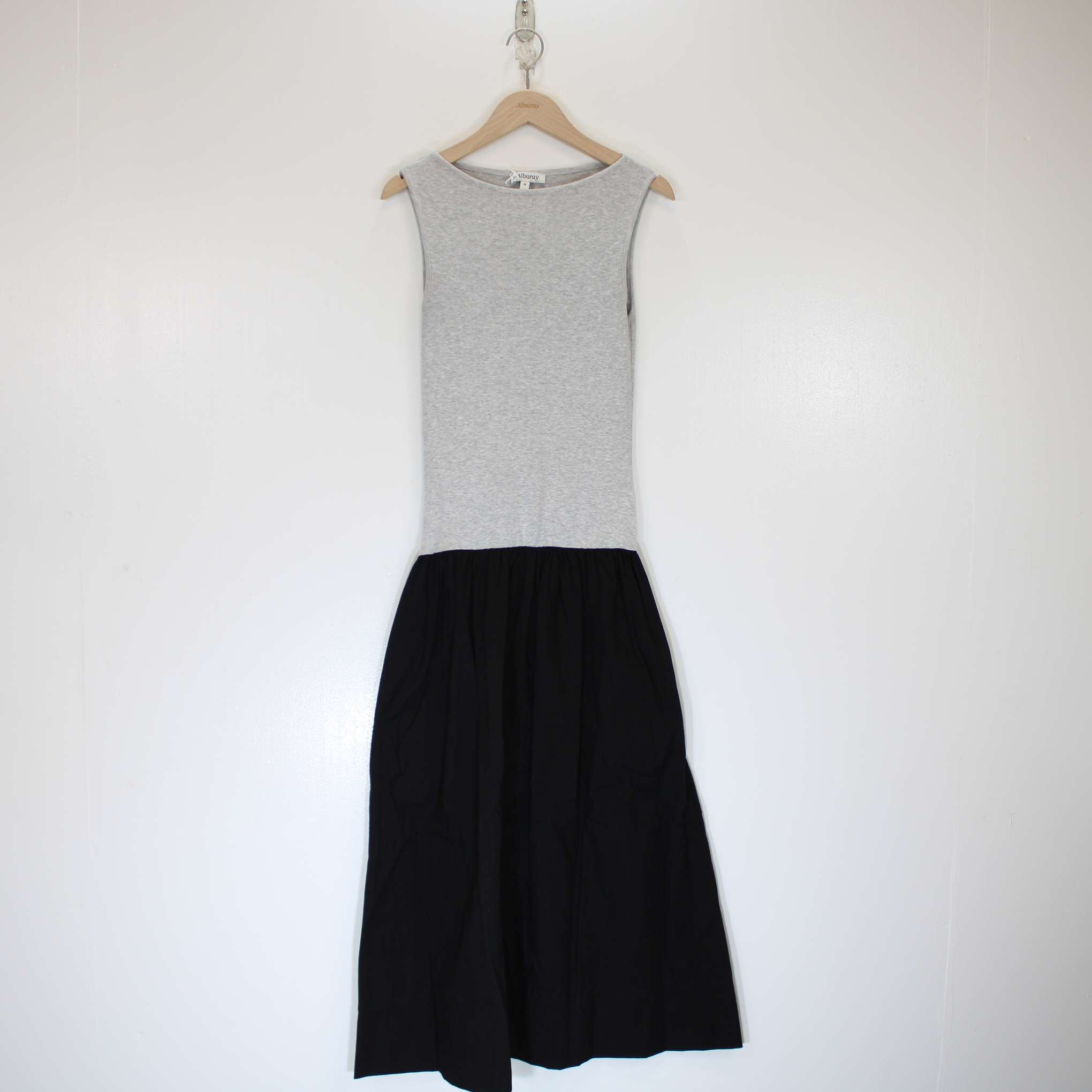 Re-Loved Jersey and Woven Mix Tank Dress Size 8