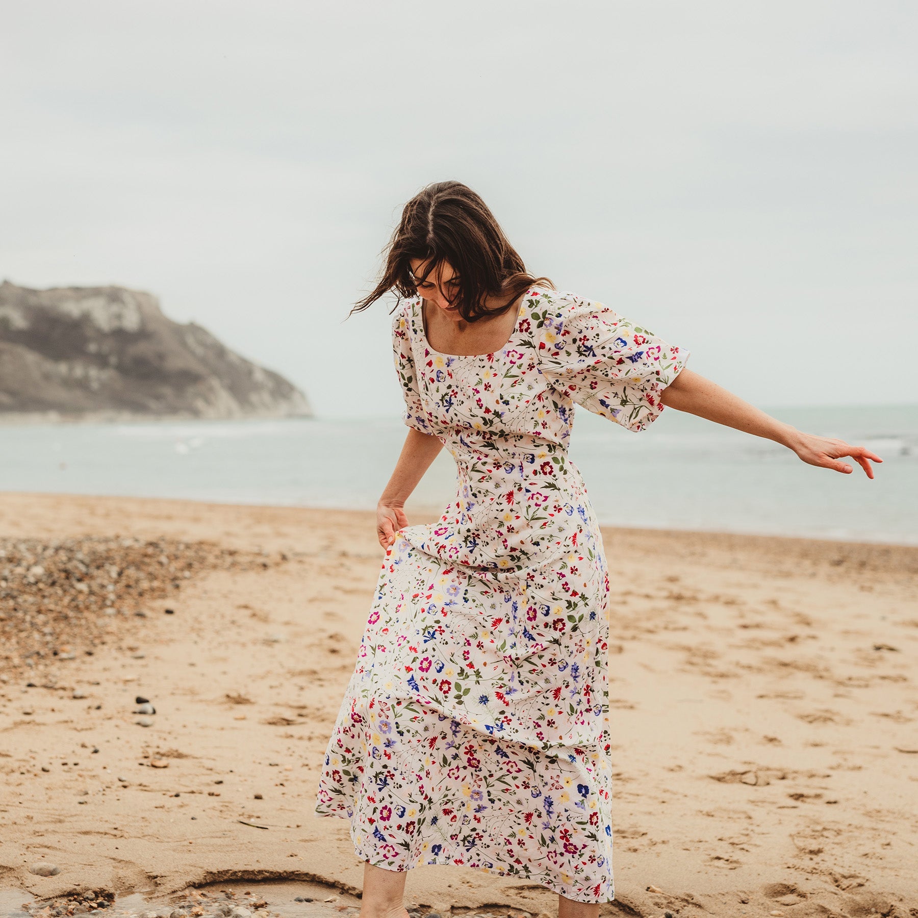 Re-Loved Buttercup Pressed Floral Maxi Dress - Size 10
