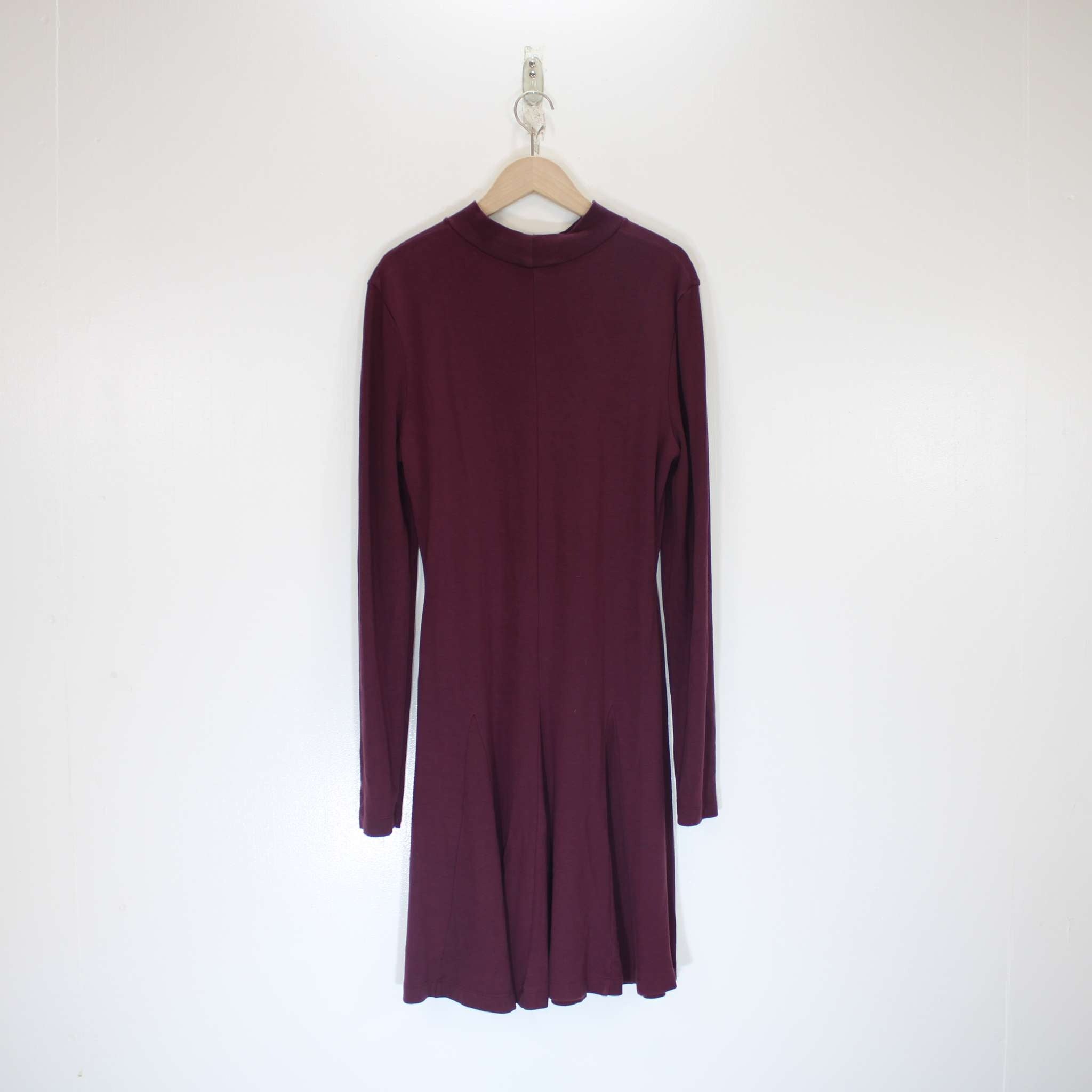 Re-Loved Burgundy Short Godet Dress Size 12