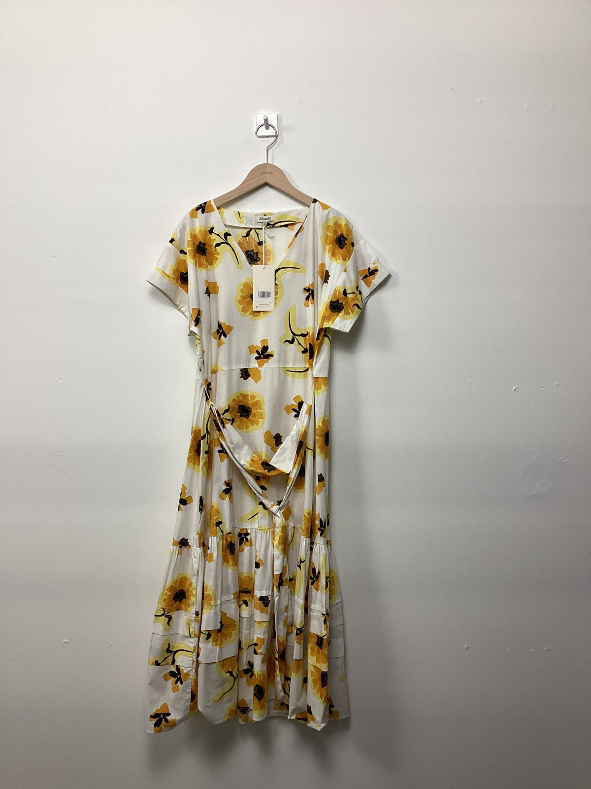 Re-Loved Sunflower Tiered Midi Dress Size 12
