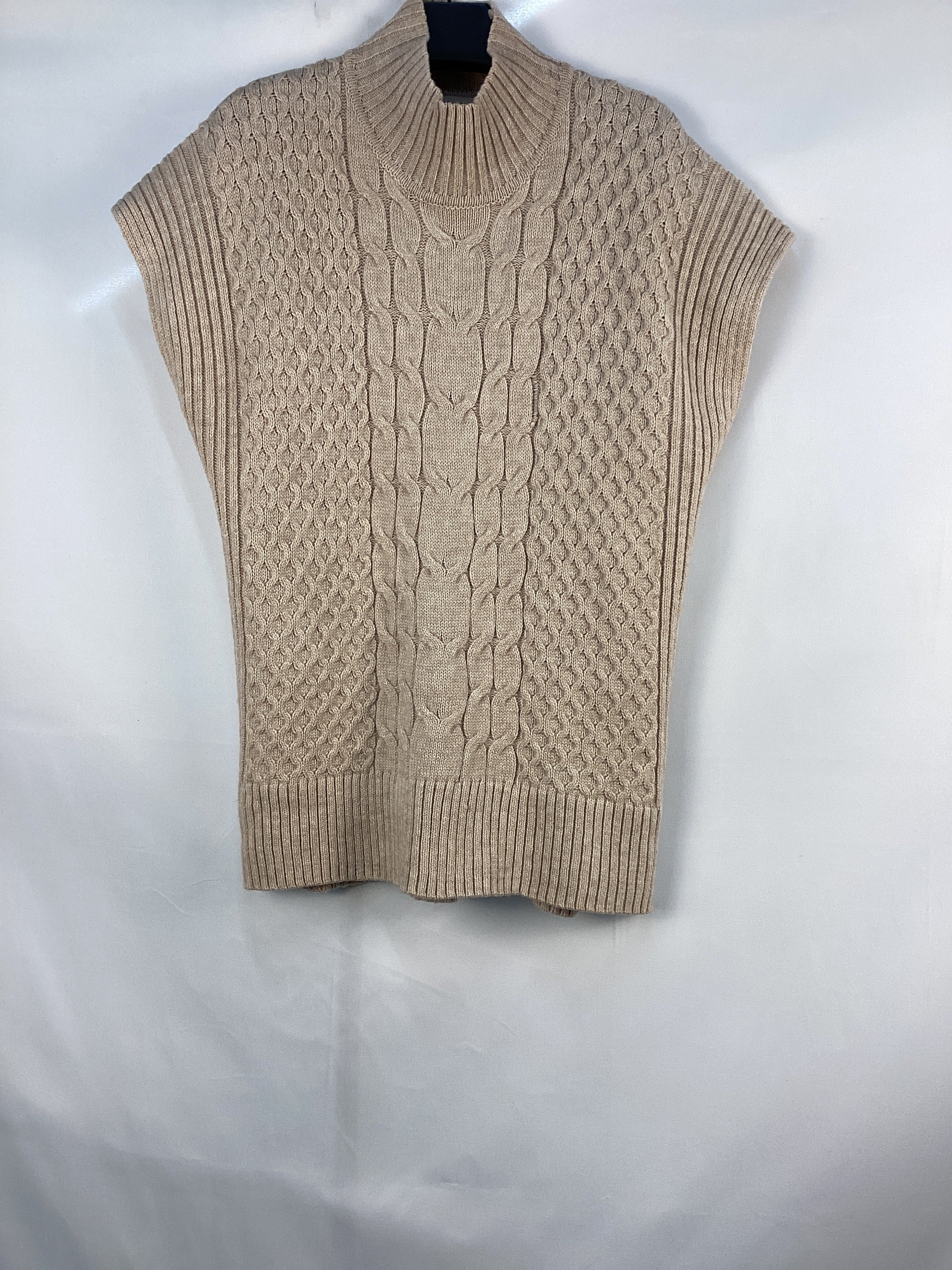 Re-Loved  Oatmeal Cable Tabard Knit - Size 12