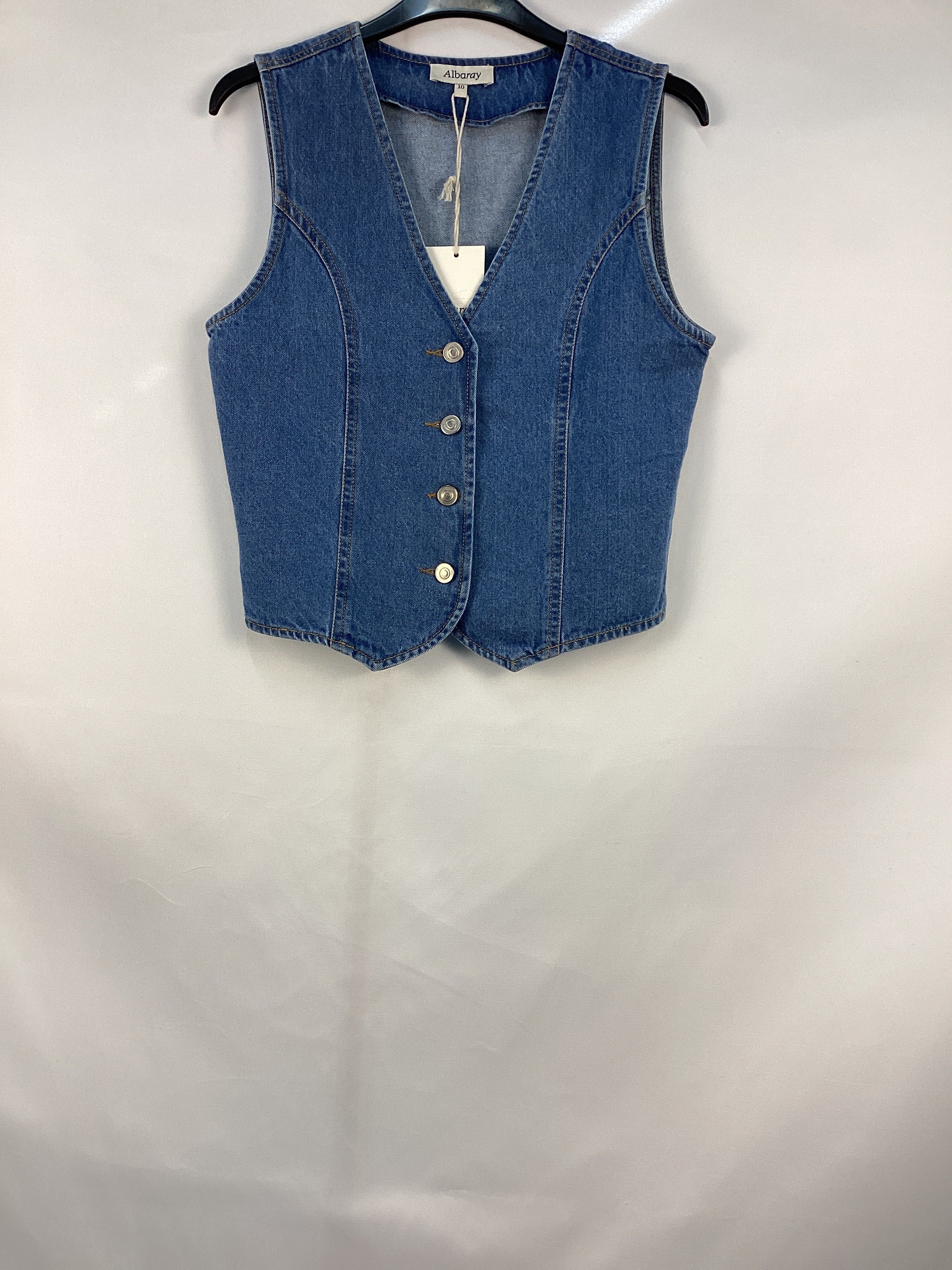 Re-Loved Denim Waistcoat - Size 10