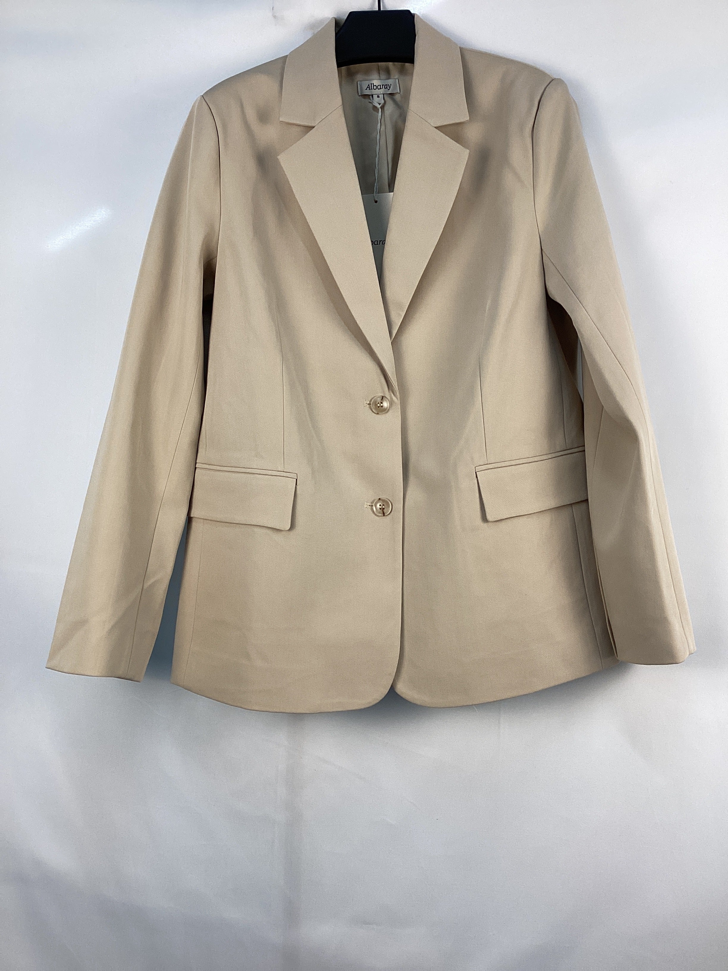 Re-Loved  Stone Tailored Jacket - Size 8