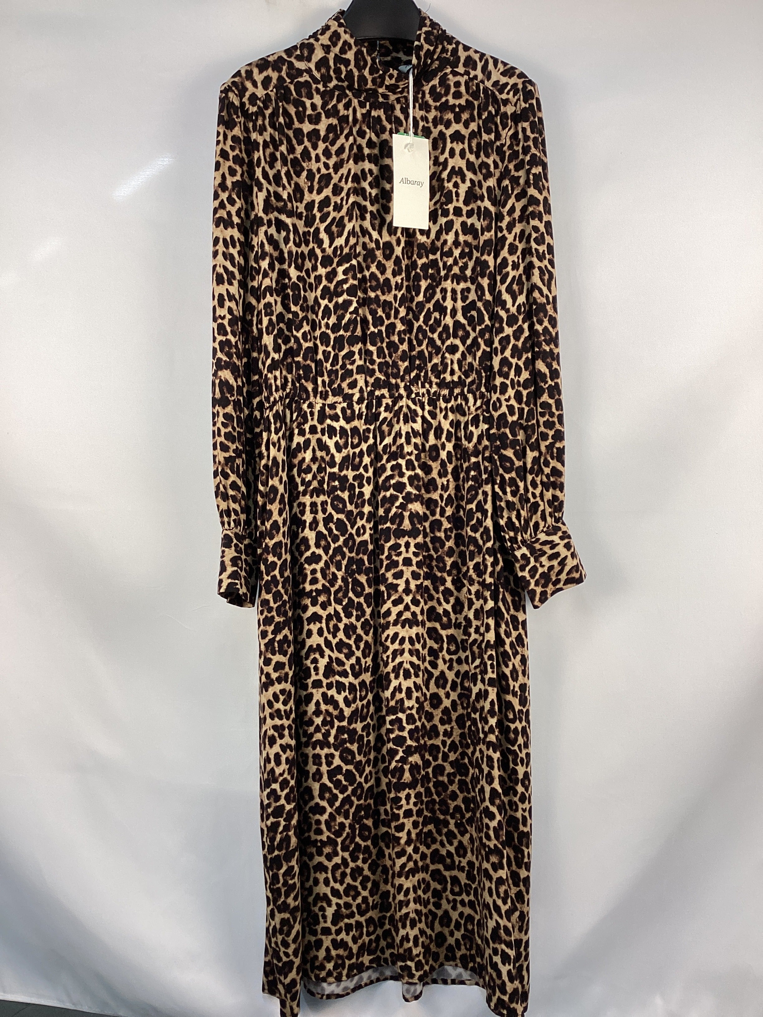 Re-Loved  Animal Funnel Neck Dress - Size 10