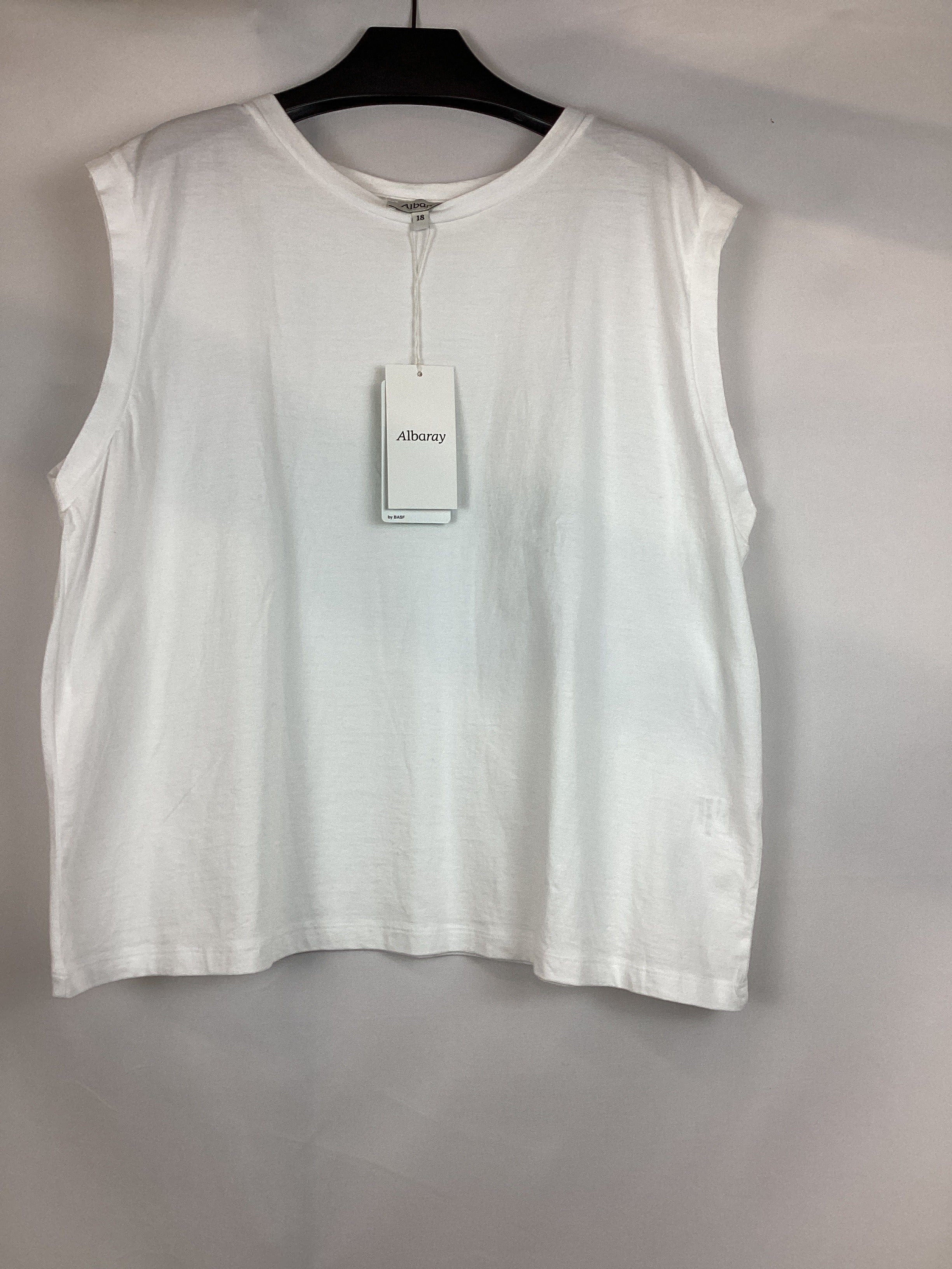 Re-Loved White Cotton Tank - Size 18