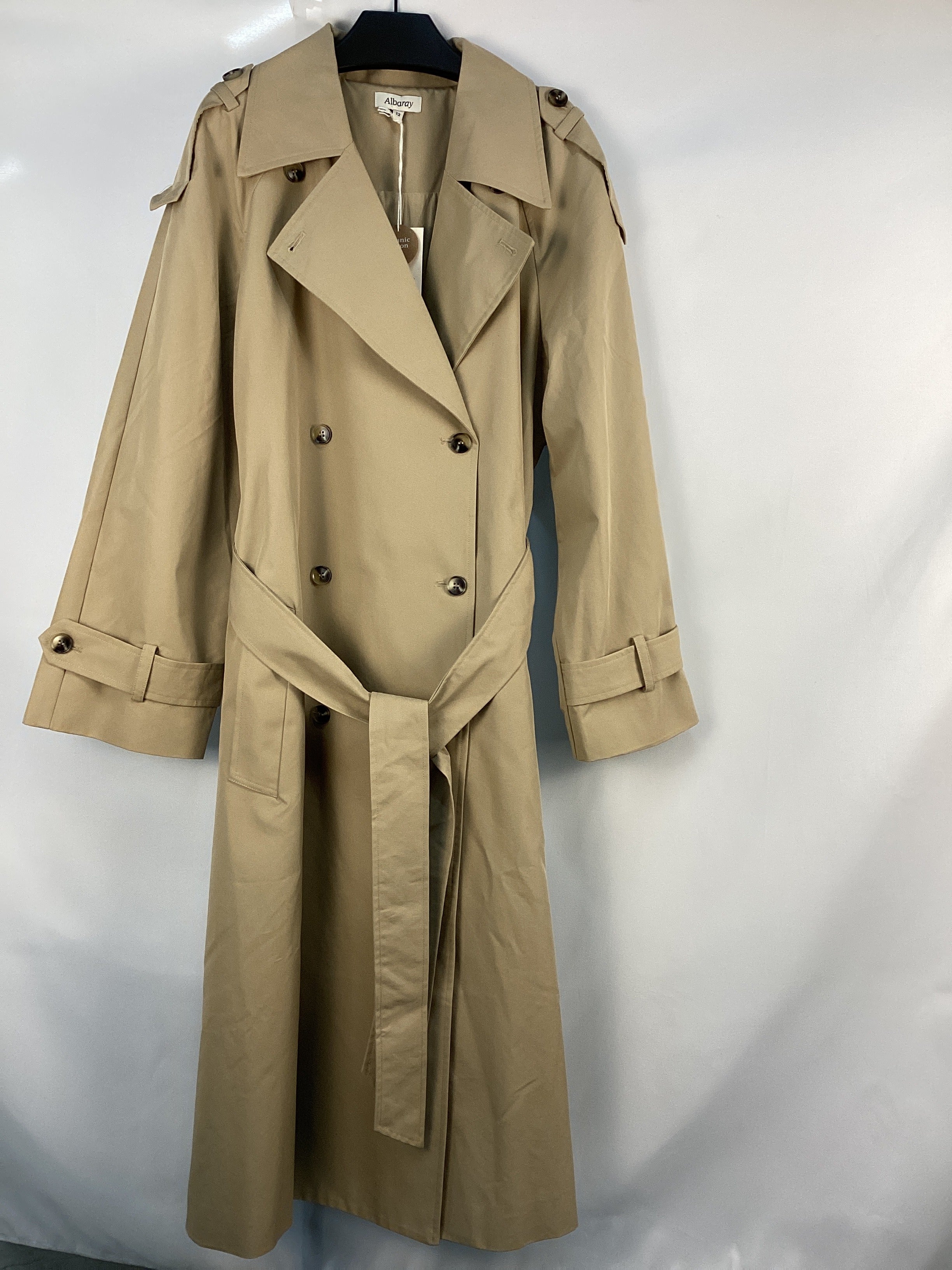 Re-Loved  Belted Trench Coat - Size 12