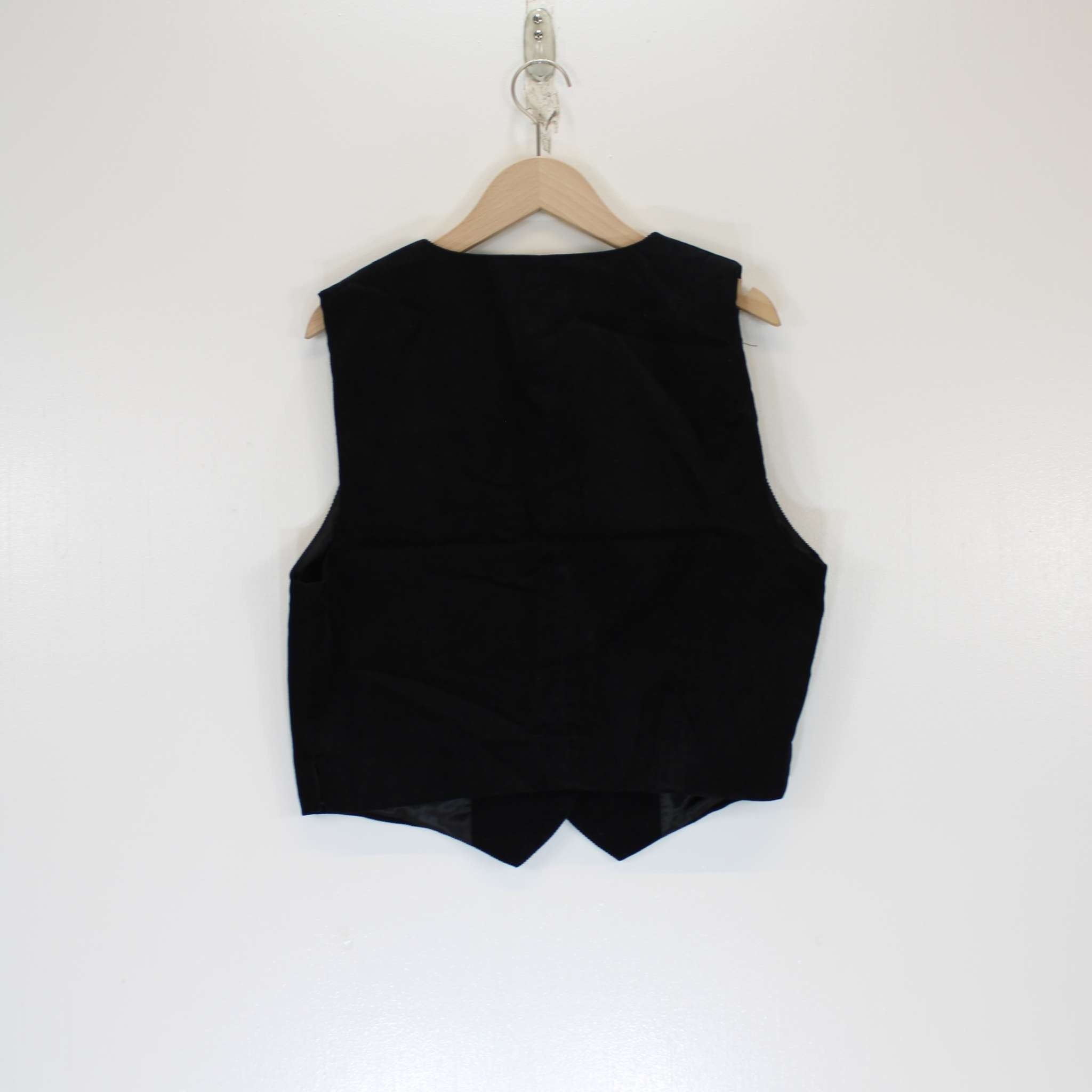 Re-Loved Black Tailored Waistcoat Size 14
