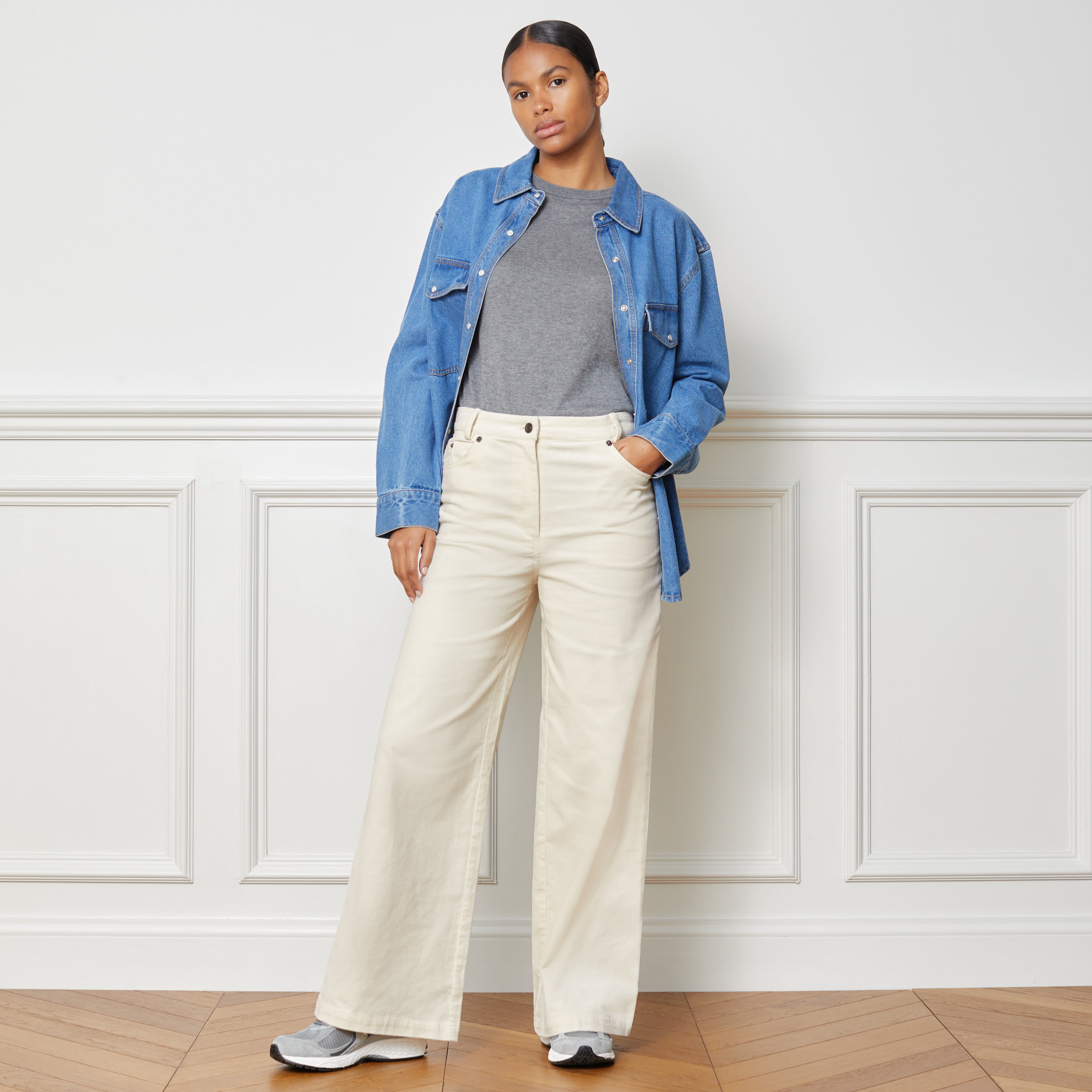 Cord wide leg pants 2025