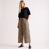 Animal Drawstring Barrel Leg Trouser