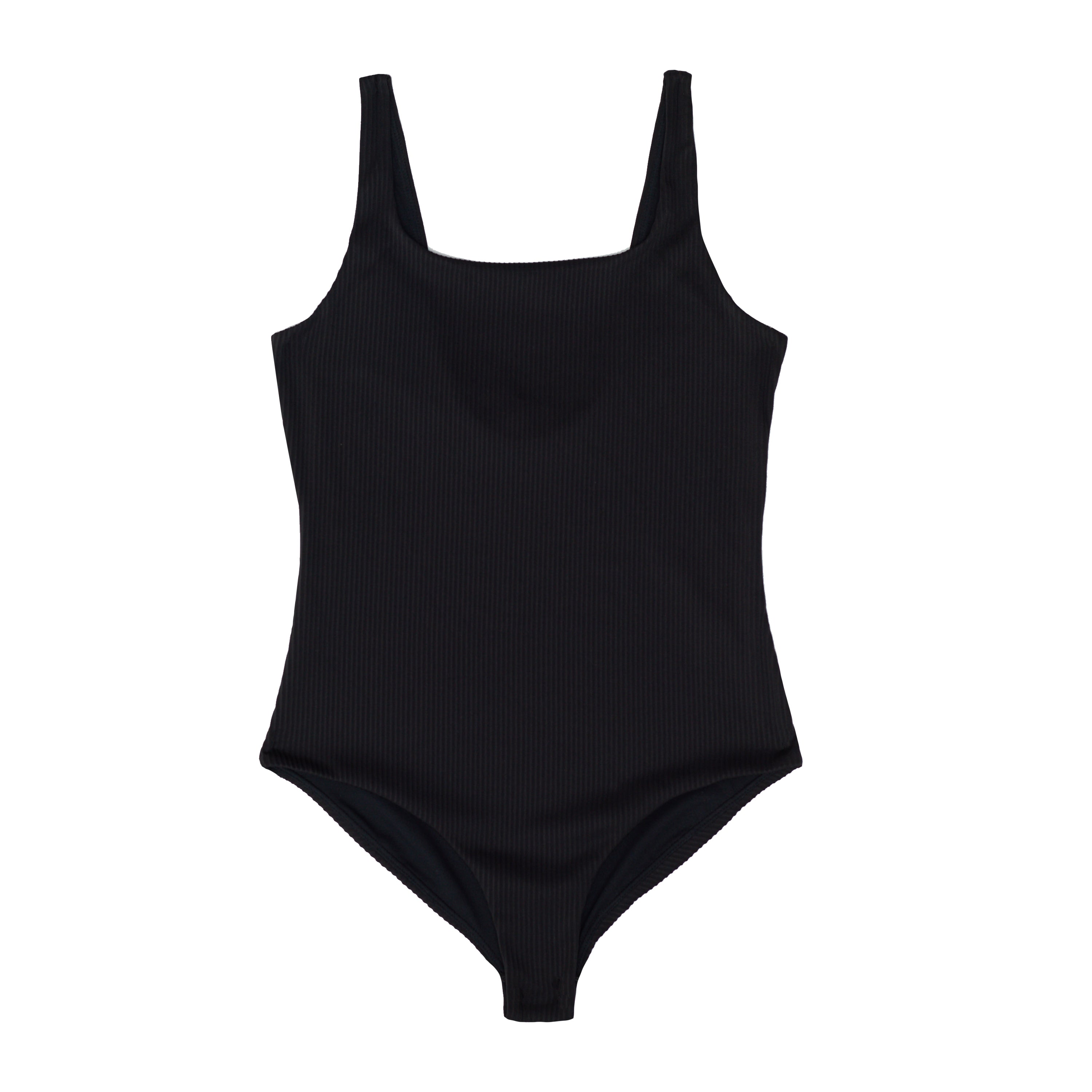 Black Rib Swimsuit