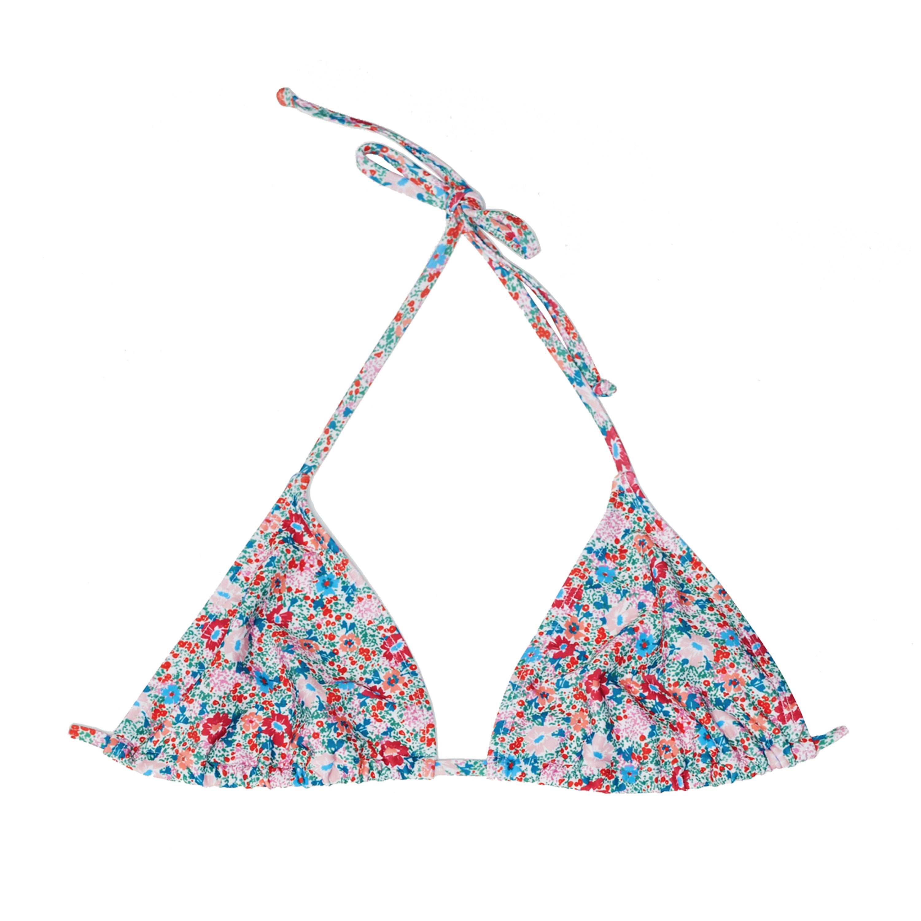 Daisy Floral Triangle Bikini Top