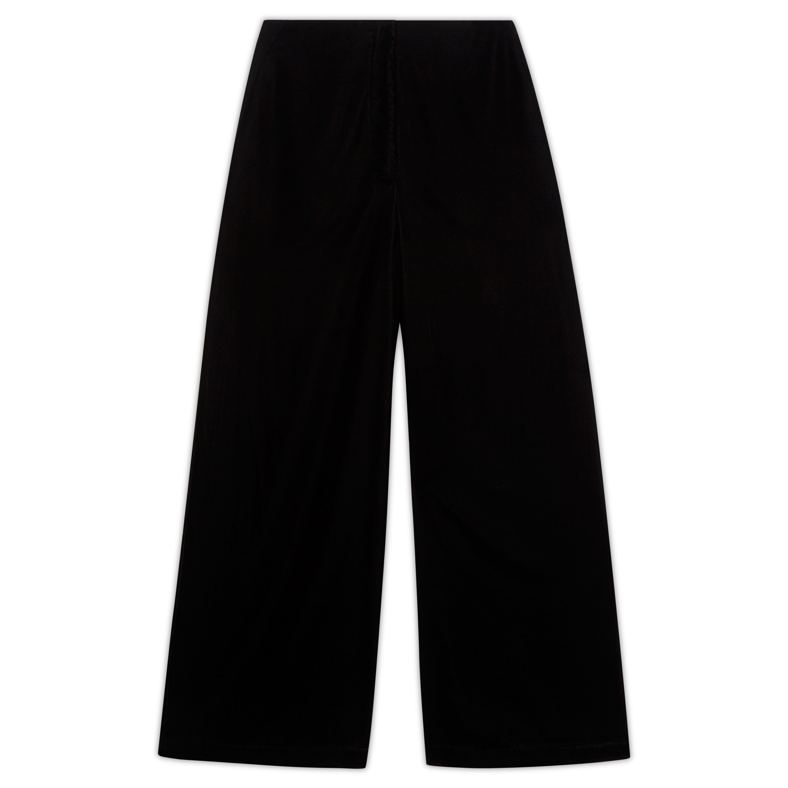 Black Velvet Wide Leg Trousers | Sustainable Womenswear | Albaray