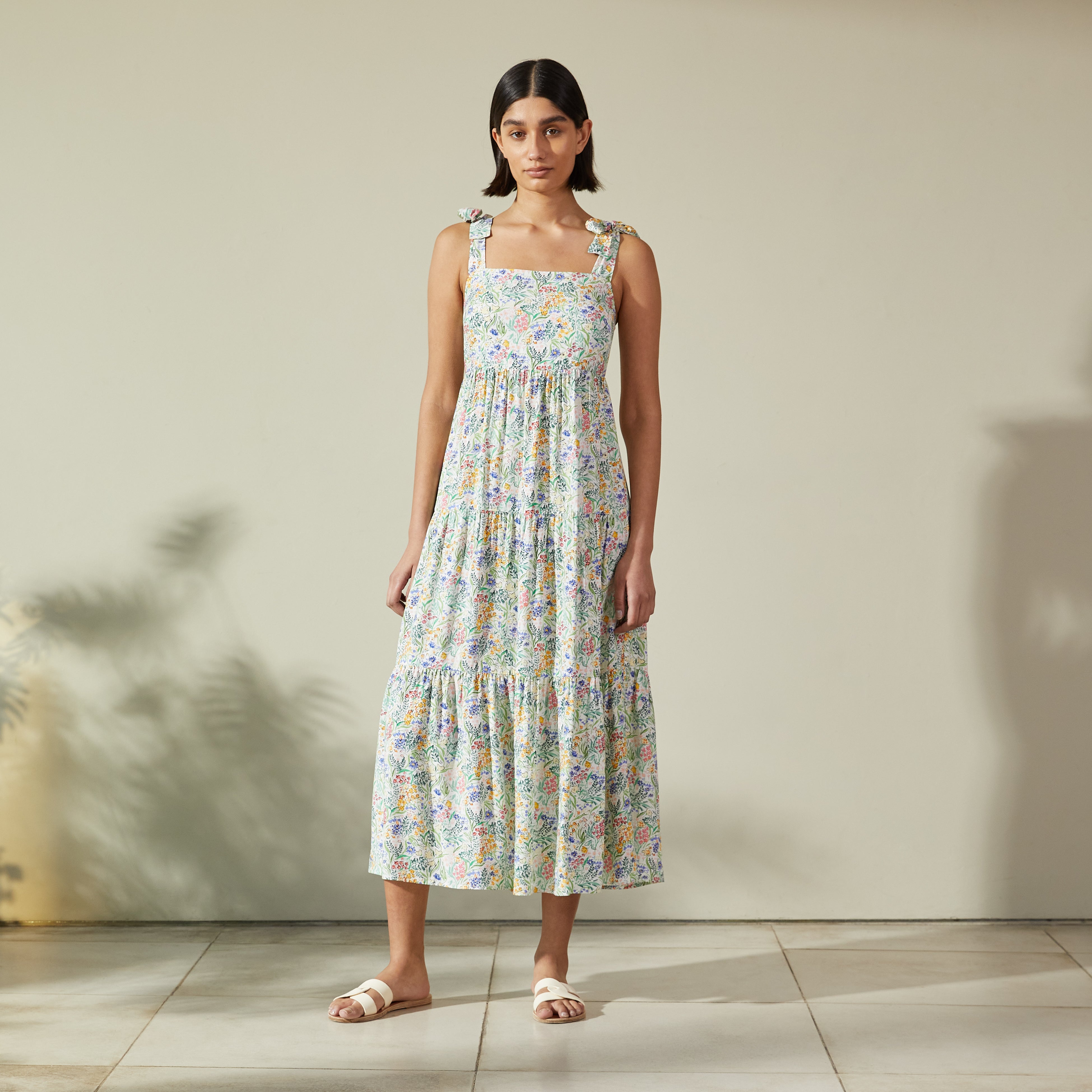 Painted Meadow Tiered Dress
