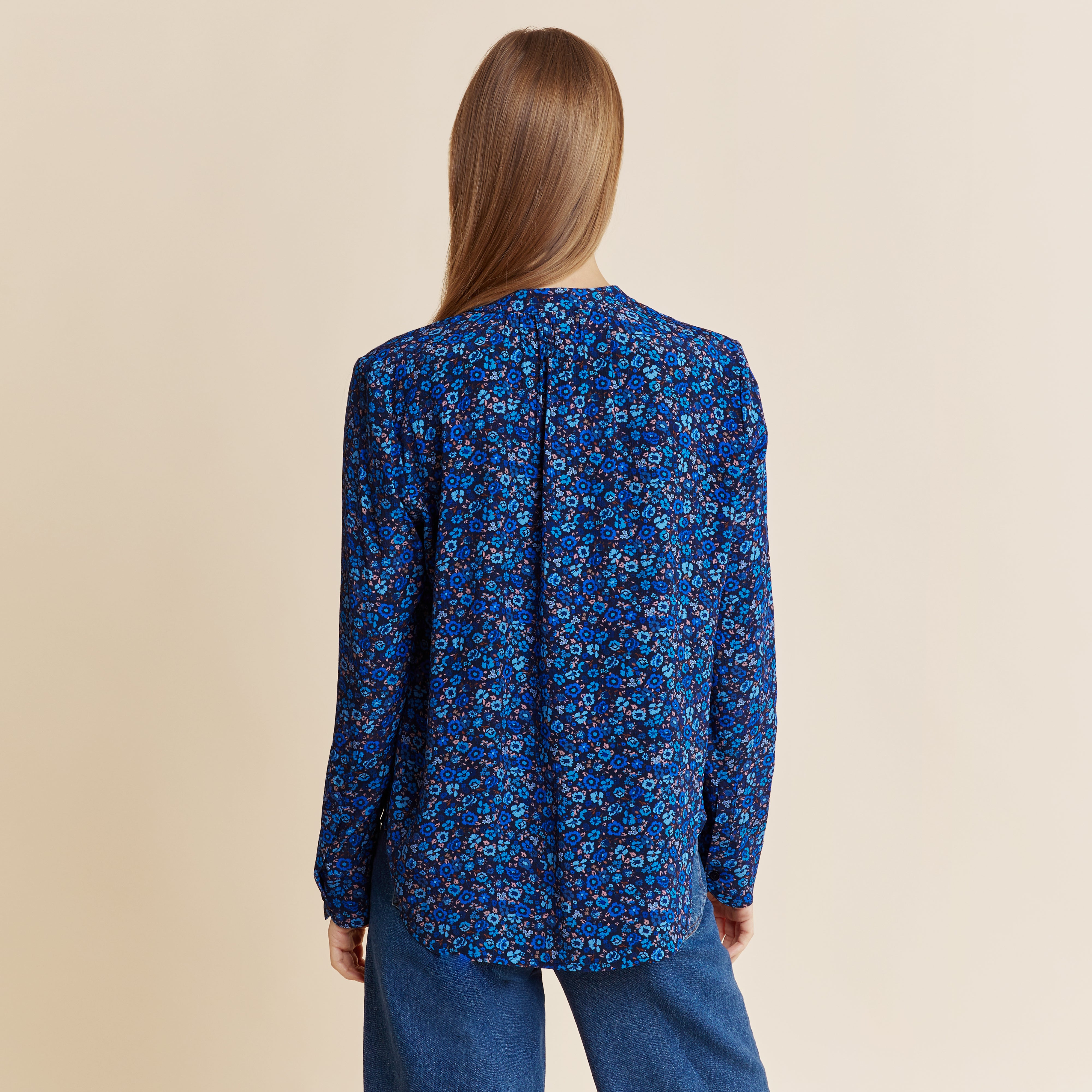 Blue Florence Pull On Blouse – Albaray